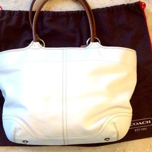Coach Leather Tote Bag
